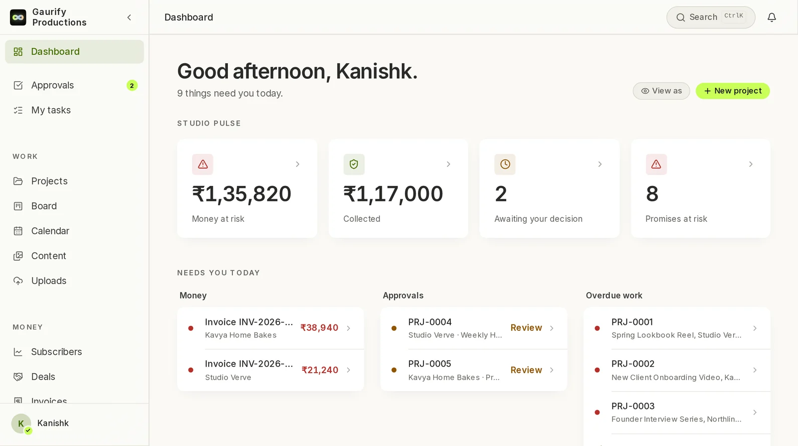 Gaurify OS, today's work